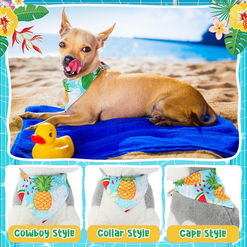 Bulyoou 72 Summer Summer Pcs Dog Bandanas Bulk for Adjustable Washable Pet Triangle Scarf Soft Kerchief Bib for Holiday