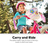 Schwinn Kids Bike Basket with Light-Up Flowers, Motion Activated, Fits Most Handlebars, Easy to Install