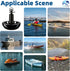 AmarinePlay PWC,5/8/10/12/15lbs Mushroom Anchor Kayak Anchor Kit for Small Boat Canoe Paddle Board SUP Jet Ski Marine