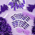 148 Pcs Team Spirit Accessories,Cheerleading Pom Poms Hand Clappers Noisemakers Whistles Shutter Glasses Eye Black