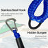 4FT 2-Pack 316 Boat Bungee Dock Line Marine Rope for Docking with Stainless Steel Clip Boat Accessory for Jet Ski
