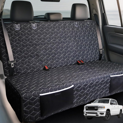 Meginc Dog Car Seat Covers for Back Seat,Waterproof Pet Bench Seat Covers