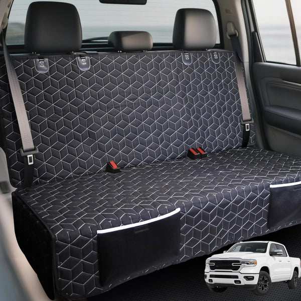 Meginc Dog Car Seat Covers for Back Seat,Waterproof Pet Bench Seat Covers