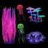 Glowing Fish Tank Decorations Plants, 5 pcs Glow Aquarium Decoration Plants Kit Glowing Sea Anemone Coral Ornaments by Filhome