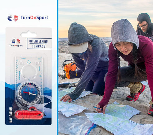 Backpacking Orienteering Compass - Hiking Compass | Advanced Scout Compass Camping and Navigation | Boy Scout Compass