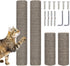 Barelove 4 Pack Replacement Cat Scratching Post, 15.7“ 7.9" Natural Sisal Rope for Indoor Kittens Tower, Grey