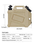 2.6 (13x12x5.3in) UPWOIGH Water Container, Gallon Water Containers Jug, Truly No Leakage Water Storage, Small Warm Sand