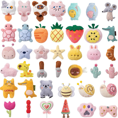 Leitee 40 Pcs Cat Toys Bulk Interactive Chew Toys for Indoor Cats,