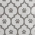 Bone Dry Pet Storage Collection, Lattice Paw Print, Medium Rectangle, White/Gray