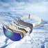 FONHCOO Ski Goggles for Men Women, Anti-Fog OTG Snowboard Glasses with Detachable Lens for Skiing Skating