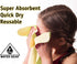 Water Gear Chamois Towel - Fast Absorbing, Great for Drying After Workout and Diving, Multi-Use (Yellow)