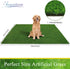 3x5Ft 3x5Ft Bsmathom Artificial Grass Rug Indoor Outdoor Rug, Dog Grass Mat with Drainage Holes, Synthetic Artificial