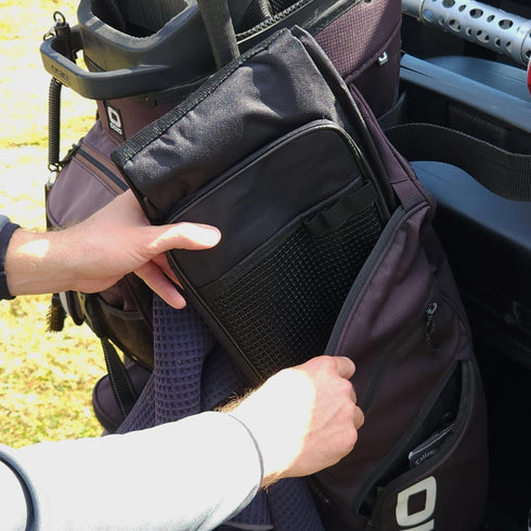 Murray Sporting Goods Golf Sunday Bag, Black Lightweight Travel Carry Bag with Cushioned Shoulder Strap