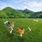 Oooct Extra Long Chicken Perch Stand, Natural Wood Chick Swing Toy for Coop,