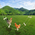 Oooct Extra Long Chicken Perch Stand, Natural Wood Chick Swing Toy for Coop,
