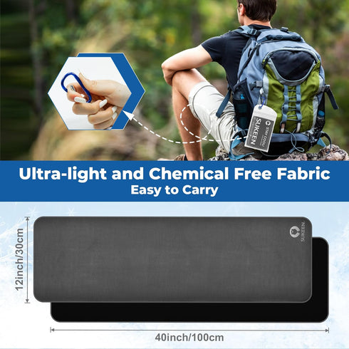 8 Pack (40"x 12"), Sukeen Cooling Towels Cooling Towels for Neck and Face, Microfiber Breathable Towel for Hot Weather