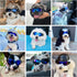 ENJOYING Dog Goggles for Small Breed, Puppy Sunglasses with UV Protection, Cool Blue