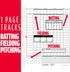 Franklin Sports MLB Baseball + Softball Scorebook - Official Coaching Scorekeeper for 25 Games
