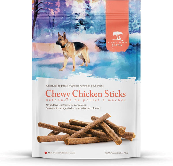 Caledon Farms Chewy Chicken Sticks Dog Treats, 220G/7.8OZ
