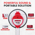 Pyle Portable Bullhorn Megaphone Speaker, 30W Power with Built-in Siren & Voice Recorder, 800 Yard Range