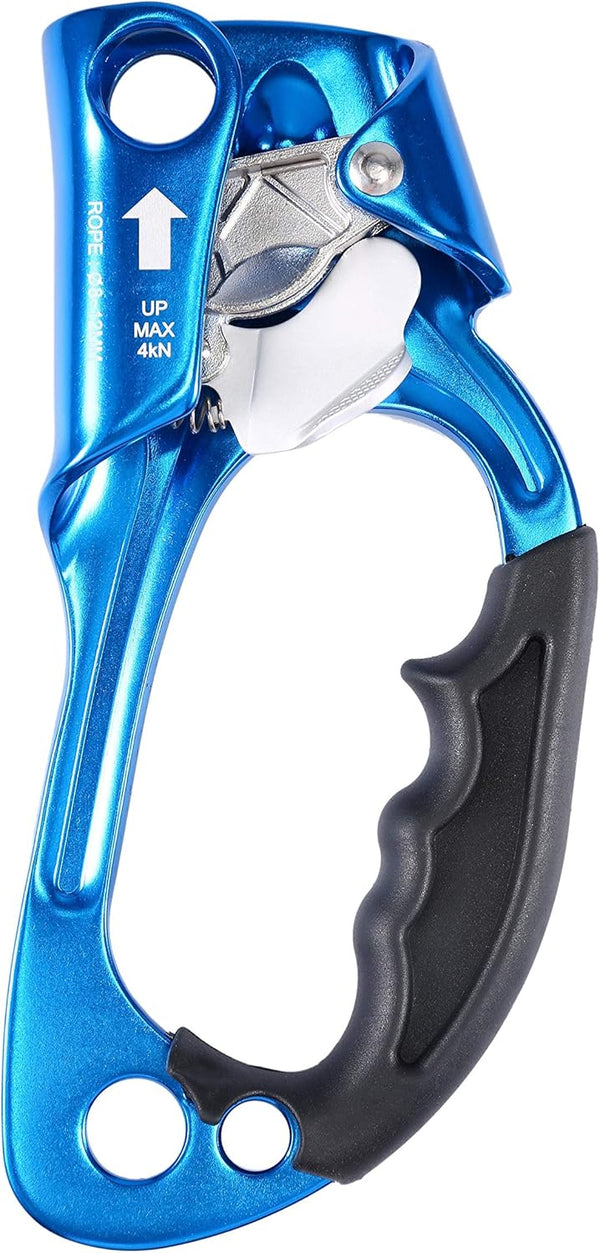 WILDKEN Hand Ascender for Climbing - Outdoor Mountaineering Rappelling Equip for 8-12MM Rope, Left Right Hand