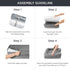 Bedsure Orthopedic Dog Bed, Bolster Sofa Beds for Small Dogs, Supportive Foam Pet Bed with Removable Washable Cover,