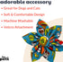 Huxley & Kent Pet Pinwheel | Cinco Fiesta (Small) | Velcro Collar Accessory for Dogs/Cats | Fun Pet Pinwheel Collar Attachment | Cute, Comfortable Pet Accessory | H&K Pinwheel for Pets