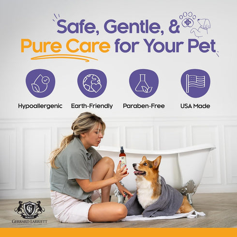 Dog Perfume Spray, Long Lasting Chamomile & Lavender, 8 Fl Oz, Calming Deodorizer for Dogs