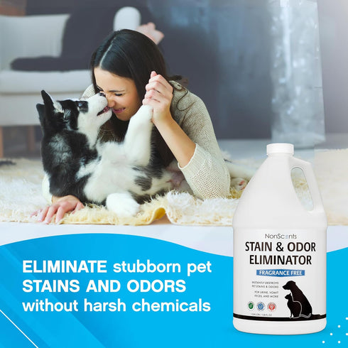 32 oz NonScents Stain & Odor Eliminator Spray for Strong Odor - - Pet Odor Eliminator for Home - Carpet Stain Remover