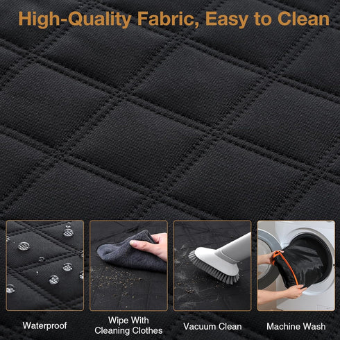 52 24.4in, 330 lbs, Pecute Dog Car Seat Cover for Back Seat, Back Seat Extender for Dogs * Foldable in The Car, Hard