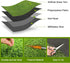 Fezep 2 Pack 26"x30" Dog Grass Pee Pads, Reusable Artificial Grass Turf Rug for Puppy & Cats, Washable Fake Grass Mat