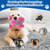 loncoldy Plush Chew Toys for Large Dogs, Tough Crinkle Stuffed Animal Squeaky Interactive Toys for Small Medium Large