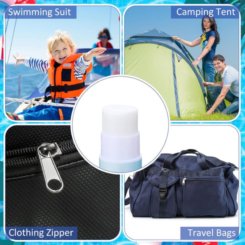 Backpacks BBTO Snap and Zip Wax Zipper Lubricant Stick Marine Lube for Boat Tents Drysuit Marine Wax for Boats