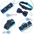 azuza Anchor Dog Collar with Bow Tie, Soft Comfortable Adjustable Collar for Medium Dogs