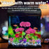 Ameliade Pink Cherry Blossom Tree & Grass Aquarium Decor Set, Artificial Plastic Plants for Goldfish Betta Fish Tank