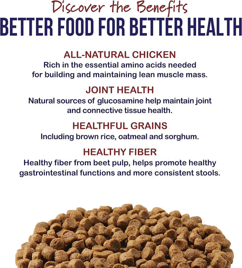 Best Breed Senior Dog Diet (Reduced Calorie) Made in USA, Natural Dry Dog Food, 4lbs