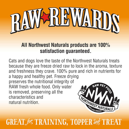 Northwest Naturals Raw Rewards Freeze-Dried Cheddar Cheese Treats for Dogs and Cats - 6 Oz Healthy, Human Grade