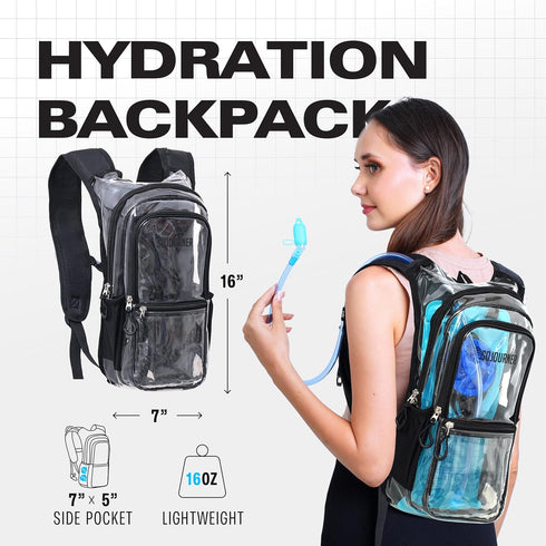 Sojourner Hydration Pack, Water Backpack with 2L Bladder for Hiking, Running, Biking