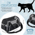 Sweetude 4 Pcs Cat Carrier - Soft Pet Carrier for Cats Under 13lbs, Foldable Comfortable Portable Travel Bag
