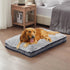 Dog Bed for Extra Large Breeds, Deluxe Plush Crate Beds, Comfy Kennel Pad, Waterproof, Removable Washable Cover