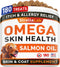 StrellaLab Omega 3 for Dogs - Fish Oil Treats (180Ct) for Allergy & Itch Relief, Skin & Coat Supplement, Chicken Flavor