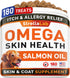 StrellaLab Omega 3 for Dogs - Fish Oil Treats (180Ct) for Allergy & Itch Relief, Skin & Coat Supplement, Chicken Flavor