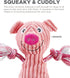 Outward Hound Ranch Roperz Pig Plush Squeaky Dog Toy