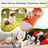 vocheer Dog Chew Toy, Durable Teething Shoe Interactive Squeaky Toy for Small Medium Breze, Machine Washable (Orange)