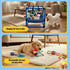Bullro 8 Hammock Blue Puppy Play Gym with Hanging Toys, Dog Jungle Gym Indoor with and Funny Enrichment Toys, PVC Frame