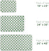 2 Pack Sage Green Checkered Washable Pee Pads for Dogs, Checkered Reusable Dog Pee Pads, for Puppy Playpen, Crate