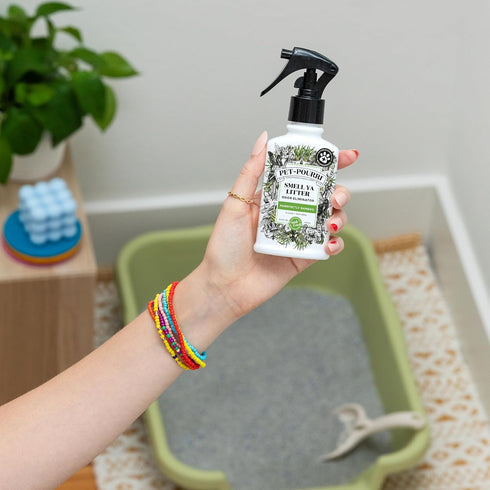 Pet-Pourri Smell Ya Litter Box Odor Freshener Spray - Purrfectly Bamboo, 3.4 Fl Oz, Veterinarian Recommended