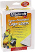 Vitakraft Cage Liners for Birds, White, 20" X 18" for Parrot, Parakeet, Conure, Cockatiel