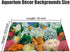 Aquatic Plant Aquarium Background Sticker – Coral HD Fish Backgrounds for Aquariums, 2 Sided 16"x 33" Fish Tank