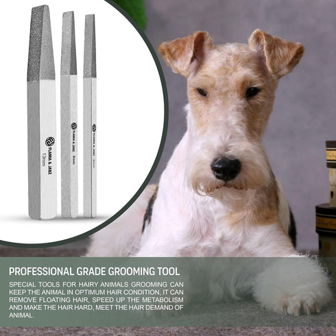 Stripping Metal Stones & Nail File for Dogs, Cats & Pets (3 Piece Pack)